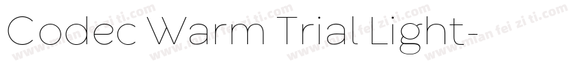 Codec Warm Trial Light字体转换
